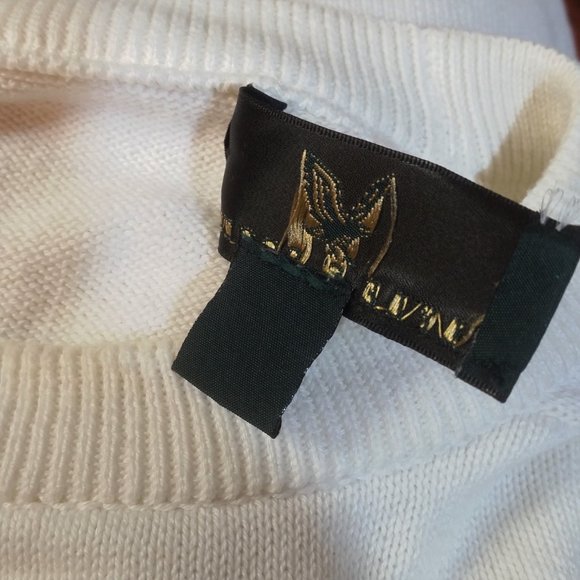 VTG Lyle & Scott Knit Pullover Sweater Golf Tournament Champion Embroidered - Picture 6 of 6